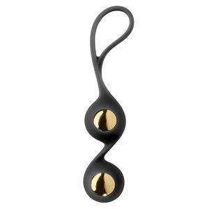 Duo Kegel Balls Black with Sleeve Sex Toy Product