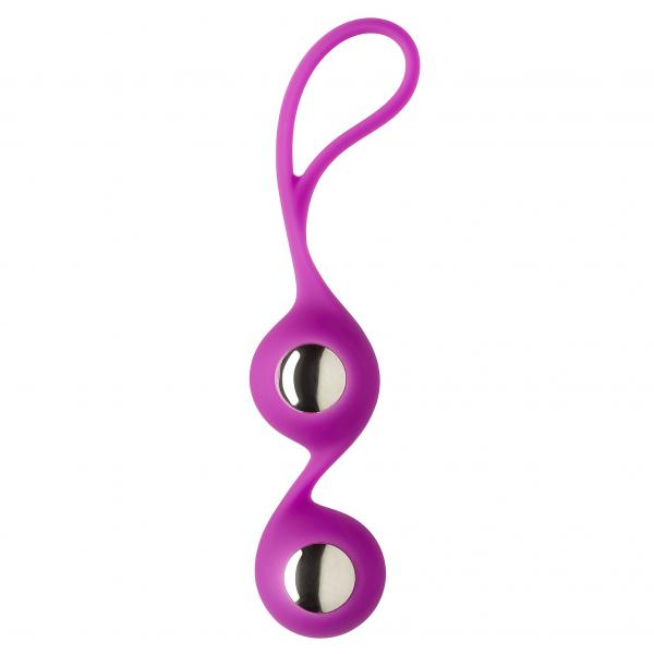 Duo Kegel Balls Purple with Sleeve Sex Toy Product