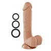 Pro Sensual Premium Silicone Dong Tan 8 inches with 3 C-Rings Sex Toy Product Image 1