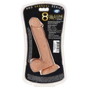 Pro Sensual Premium Silicone Dong Tan 8 inches with 3 C-Rings Sex Toy Product