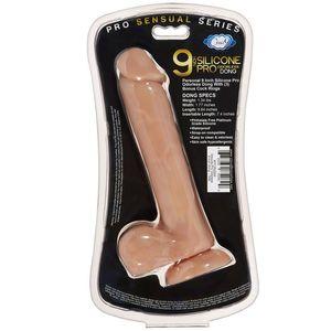 Pro Sensual Premium Silicone Dong Tan 9 inches with 3 C-Rings Sex Toy Product
