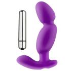 Pro Sensual Soft Angled Tip Anal Prostate Massager Purple Bonus C Rings Sex Toy Product