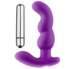 Pro Sensual Soft Angled Tip Prostate Anal Massager Purple Bonus C Rings Sex Toy Product