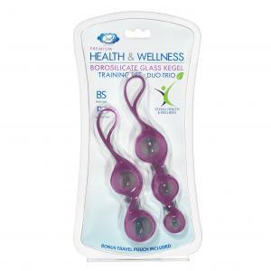 Cloud 9 Health & Wellness Borosilicate Kegel Training Set - Plum Sex Toy Product