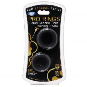 Cloud 9 Pro Rings Liquid Silicone Tires 2 Pack Black Sex Toy Product