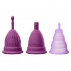 Cloud 9 Health & Wellness Reusable Menstrual Cups 3-pk W/bonus Travel Cup & Case Sex Toy Product