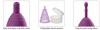 Cloud 9 Health & Wellness Reusable Menstrual Cups 3-pk W/bonus Travel Cup & Case Sex Toy Product Image 4