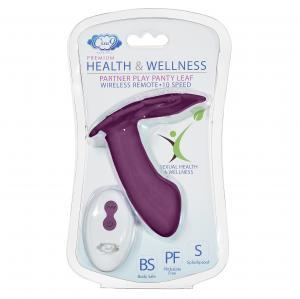 Cloud 9 Health & Wellness Wireless Remote Control Panty Leaf" Vibe - Plum" Sex Toy Product