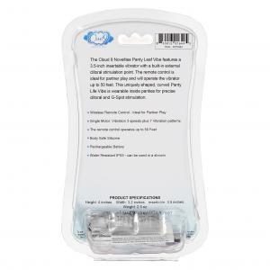 Cloud 9 Health & Wellness Wireless Remote Control Panty Leaf" Vibe - Teal" Sex Toy Product