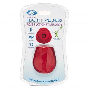 Cloud 9 Health & Wellness Rose Suction Stimulator Red Sex Toy Product