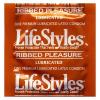 Lifestyles Condom Ribbed Pleasure Lubricated 3 Pack	 Sex Toy Product Image 2