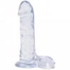 Crystal Jellies Ballsy Super C*ck 7 Inch - Clear	 Sex Toy Product Image 1