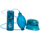 Pucker Up Vibrating Clitoral & Vaginal Pump Blue Sex Toy Product