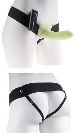 Fetish Fantasy Vibrating Hollow Strap-On Glow In The Dark Sex Toy Product