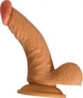 All American Whopper With Balls 6.5 Inches Dildo Beige	