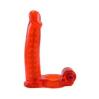 Double Penetrator Cock Ring Red Sex Toy Product Image 1
