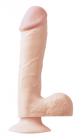Basix Rubber Works 7.5in. Dong Suction Cup Beige Sex Toy Product