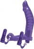 Double Penetrator C-Ring Purple Sex Toy Product Image 1