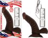 All American Whopper Vibrating Dong, Balls 7 inches Brown Sex Toy Product Image 2