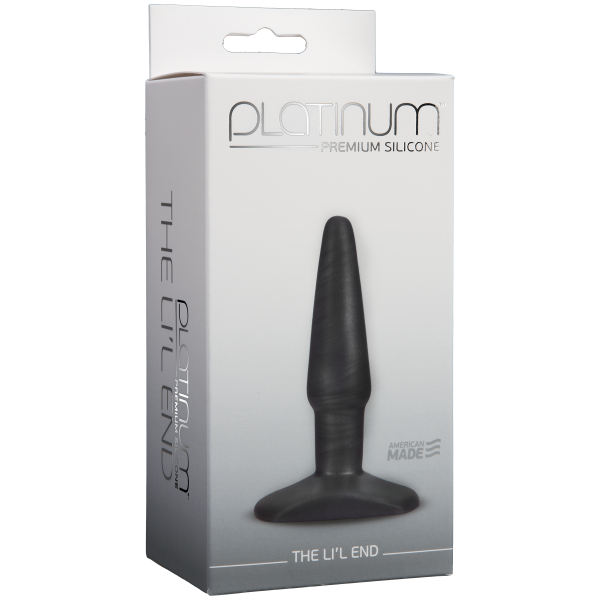Platinum Premium Silicone The Lil End Charcoal Plug  Sex Toy Product