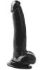 Basix Rubber 9 inches Suction Cup Dong Black Sex Toy Product Image 1