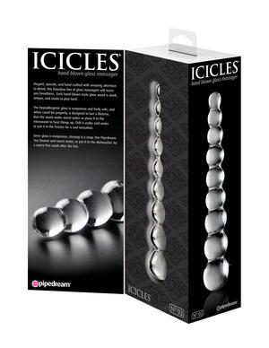 Icicles No 2 Glass Anal Beads Clear Sex Toy Product