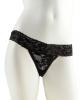 Hanky Spank Me Vibrating Panty Black Lace Thong Sex Toy Product Image 1
