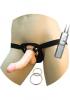 All American Whoppers 8 inches Vibrating Dong & Universal Harness Beige Sex Toy Product Image 1