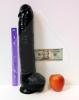 Star Performers Super Star 17" Enormous Dildo - Black Sex Toy Product Image 1