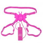 10 Function Butterfly Lover Silicone Adjustable Strap Vibrator - Pink	 Sex Toy Product