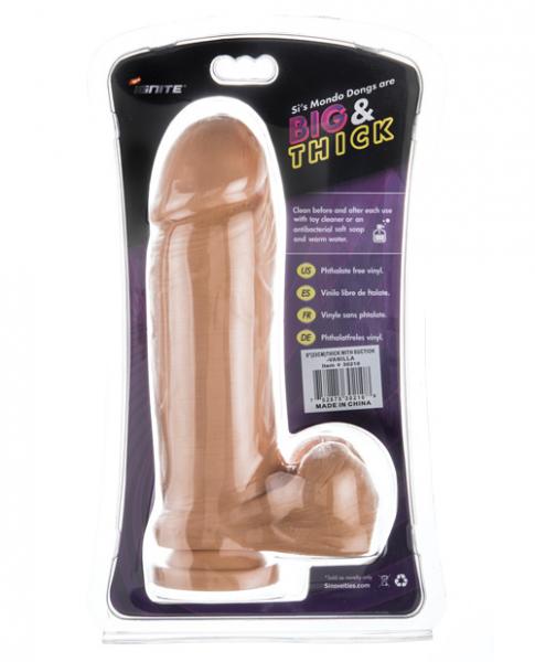 Thick Cock Balls 9 Inches Suction Cup Beige Dildo Sex Toy Product