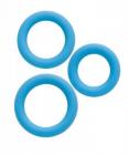 Simply Silicone Cockring Trio Sky Blue Sex Toy Product