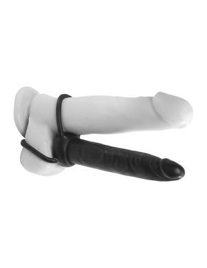 Anal Fantasy Double Trouble Cock Ring Black Sex Toy Product