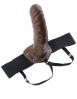 Fetish Fantasy 8 inches Hollow Strap On Brown Sex Toy Product Image 2