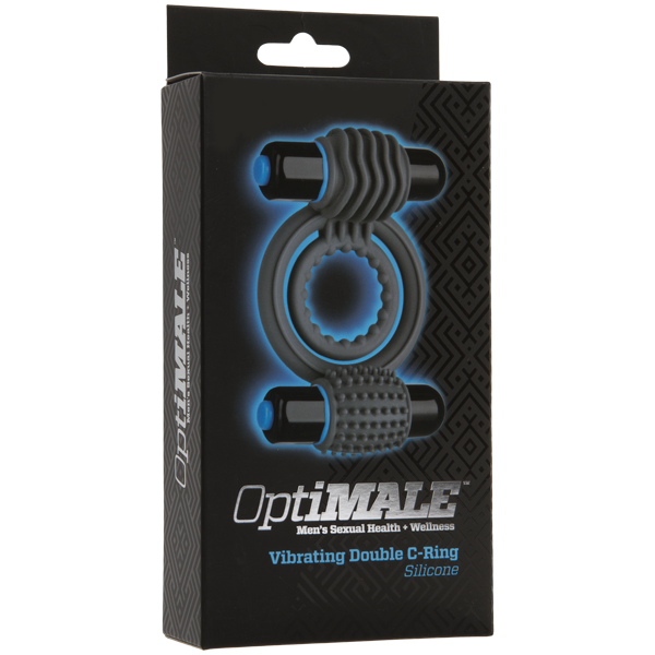 Optimale Silicone Vibrating Double C-Ring Slate Sex Toy Product