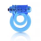Double O 6 Speed Vibrating Cock Ring Blue Sex Toy Product