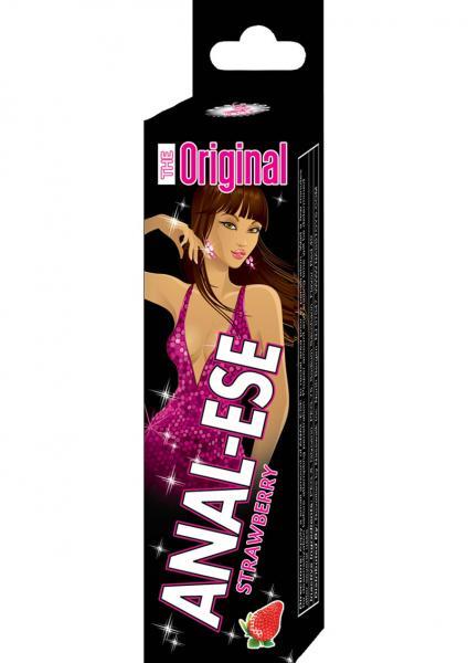 Anal-Ese Flavored Desensitizing Anal Gel Strawberry .5oz Sex Toy Product