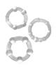 Ram Beaded Cock Rings Clear Pack of 3 Sex Toy Product Image 1