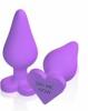 Naughty Candy Hearts Purple Butt Plug Sex Toy Product Image 1