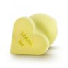 Naughty Candy Heart Yellow Butt Plug Sex Toy Product Image 3