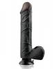 Real Feel Deluxe No.12 Black Vibrating Dildo Sex Toy Product Image 1