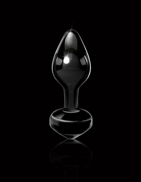 Icicles No. 44 Black Glass Butt Plug Sex Toy Product