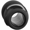 Platinum Silicone The Stretch Silicone Anal Plug Medium - Black Sex Toy Product Image 2