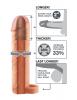 Perfect 2 inches Extention with Ball Strap Beige Sex Toy Product Image 4