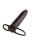 Fetish Fantasy Ribbed Double Trouble C Ring Black Sex Toy Product