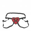Lux Fetish Red Heart Strap On Harness O/S Sex Toy Product Image 1