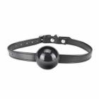 Lux Fetish Silicone Ball Gag Black O/S Sex Toy Product