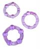 Beaded Cock Rings Purple Pack Of 3 Sex Toy Product Image 1
