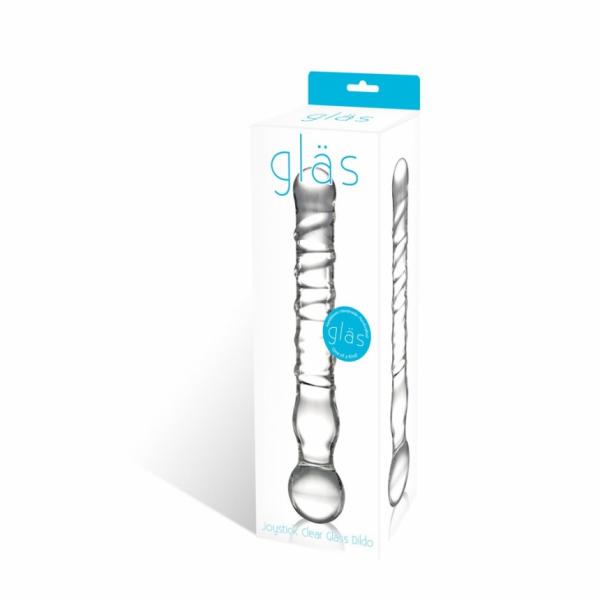 Joystick Glass Dildo Wand Anal & G-Spot Clear Sex Toy Product