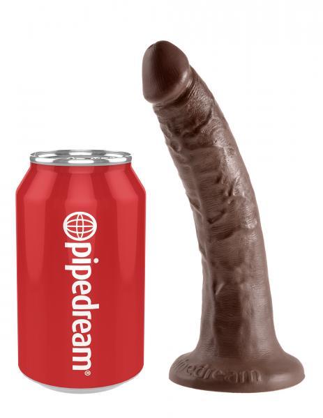 King Cock 7 Inches Cock - Brown	 Sex Toy Product